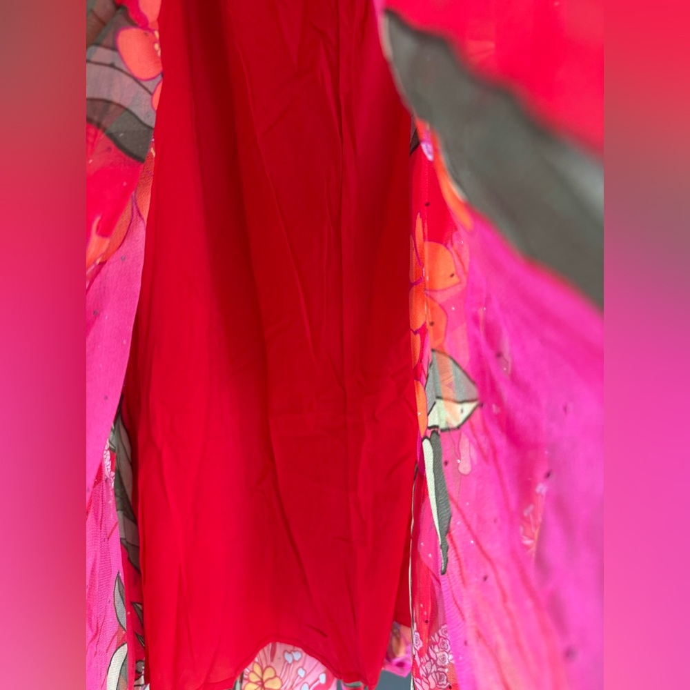 FARM RIO Red Pietra Floral Sleeveless Maxi Dress • S • NWT - Picture 14 of 16